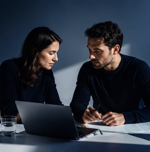 Two businesses, two data pictures, examined side by side